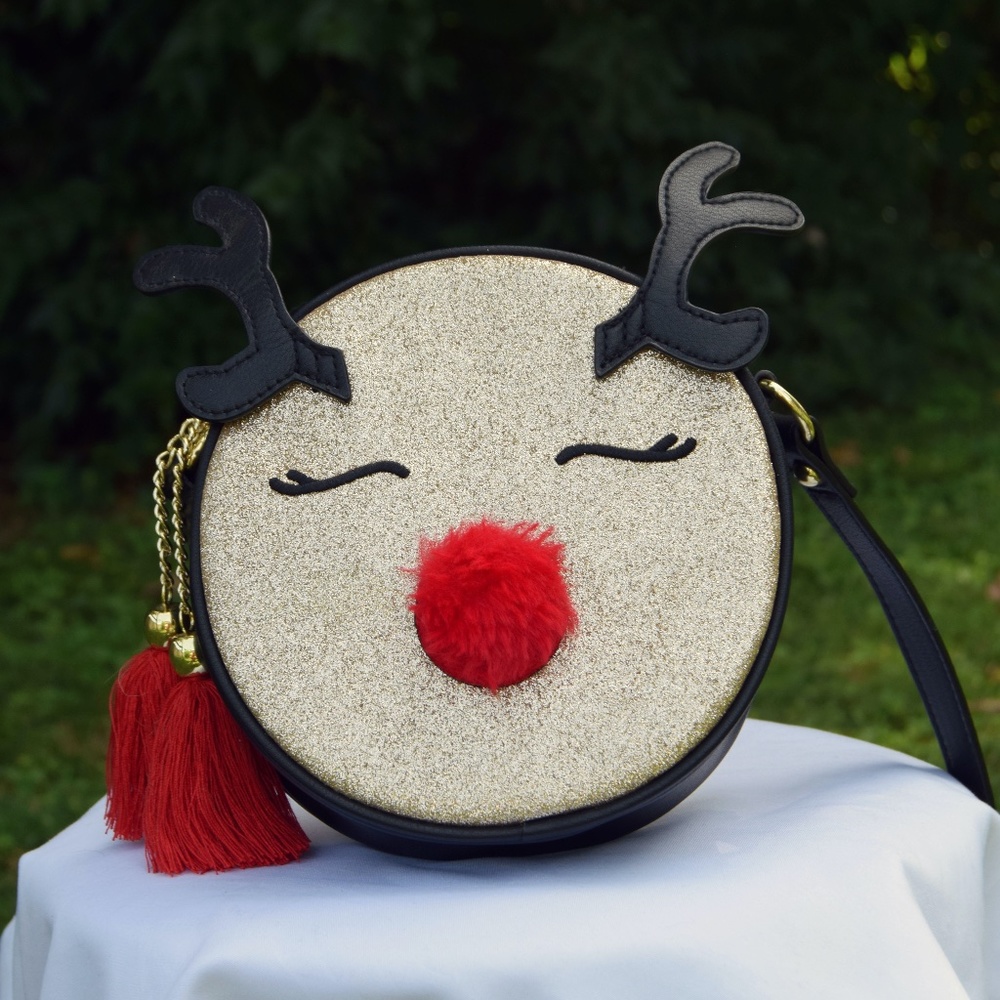 REINDEER HOLIDAY CROSSBODY BAG